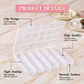24 Grid Transparent Jewelry Storage Box
