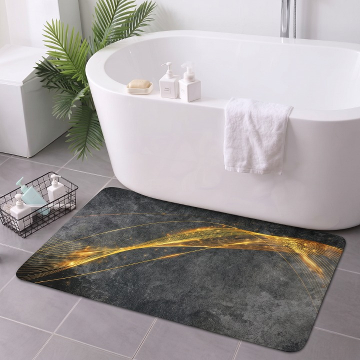 Golden Wave Non Slip Bath Mat
