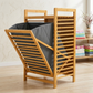 Laundry Basket with Wooden Storage Shelf