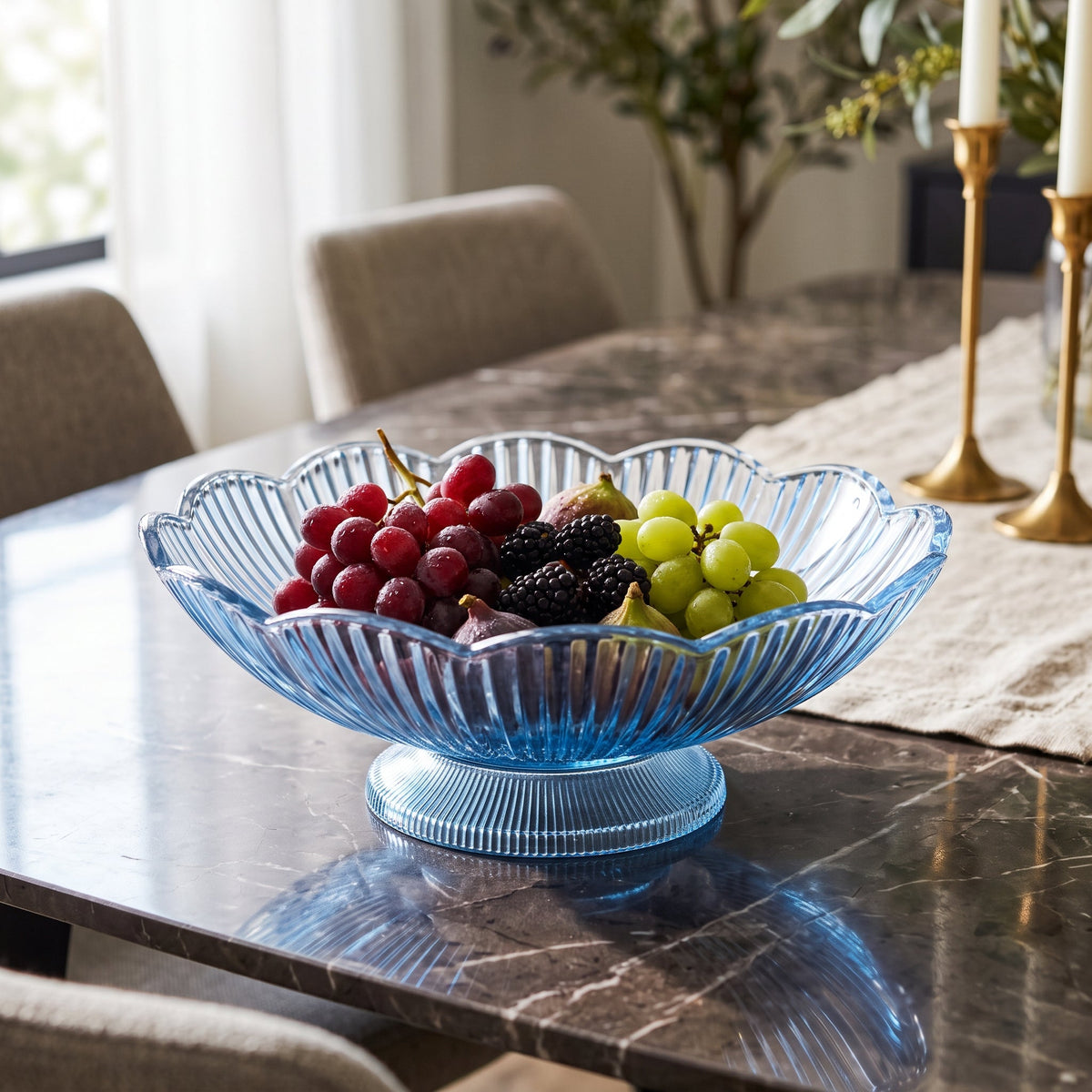 Luxury Acrylic Fruit Bowl With Rim