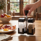Elegant Glass Salt & Pepper Cruet Set
