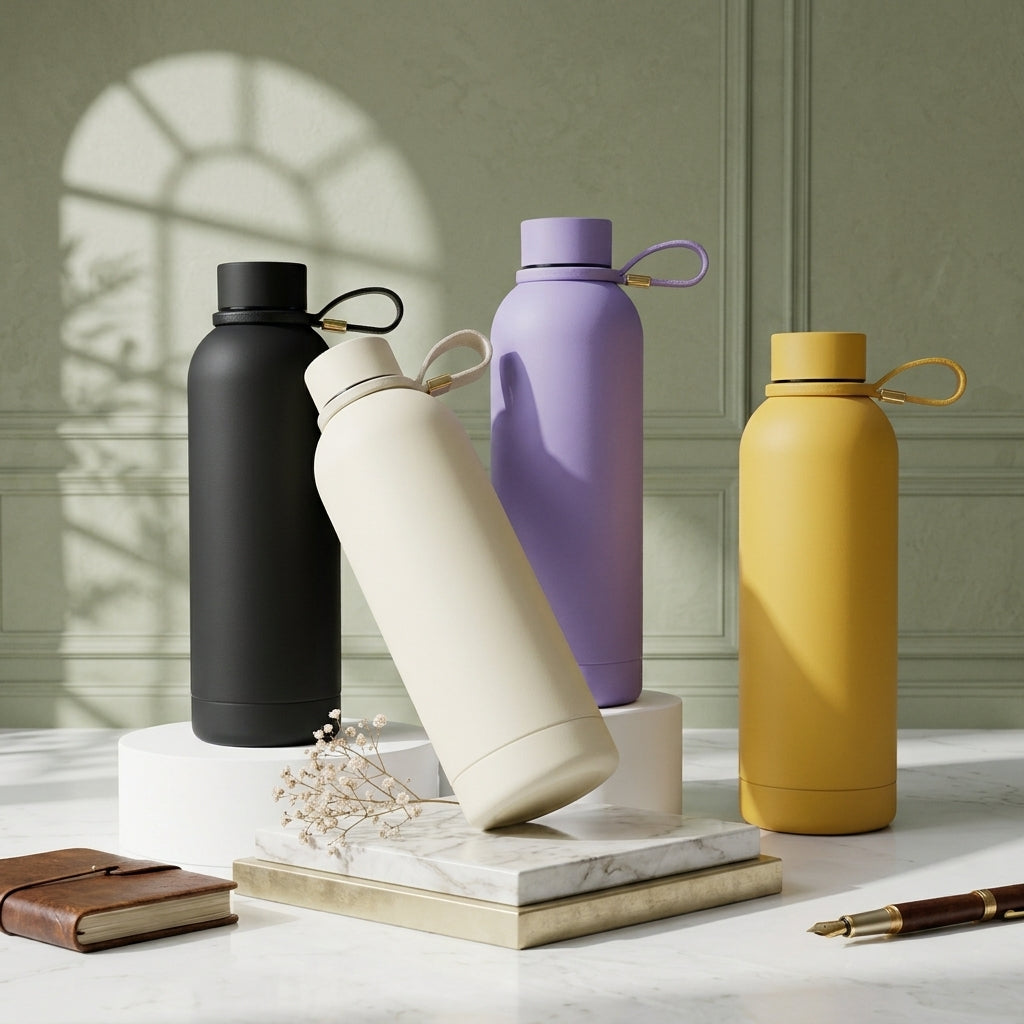 Stainless Steel Water Bottle With Strap 500ML