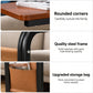C-Shaped Sofa Side Table With Wheels
