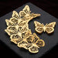 6PCs Acrylic Golden Butterfly Wall Stickers