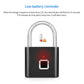 Rechargeable Smart Fingerprint Padlock