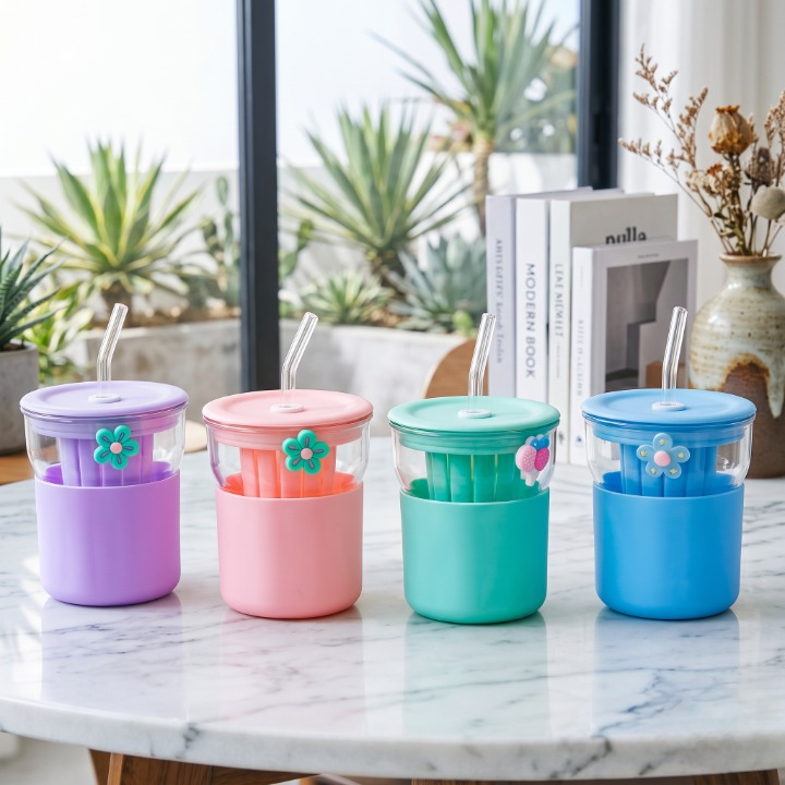 Portable Juice Infuser Travel Cup With Straw