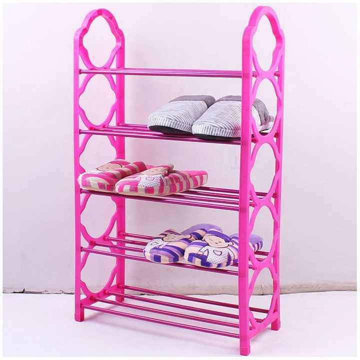 Stainless Steel 5-Layer Foldable Shoe Rack