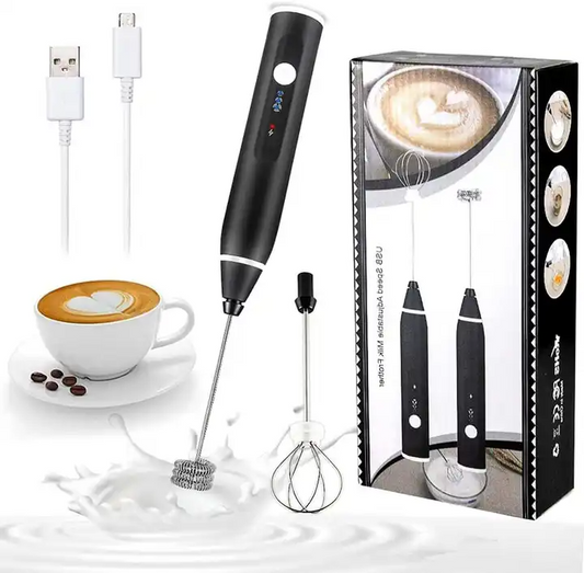 Automatic 2 in 1 USB Rechargeable Coffee Milk Stirring Handheld Multipurpose Beater