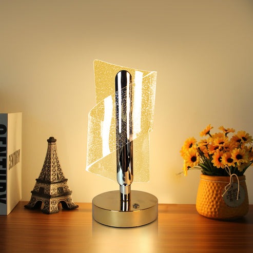 Rechargeable LED Crystal Table Lamp