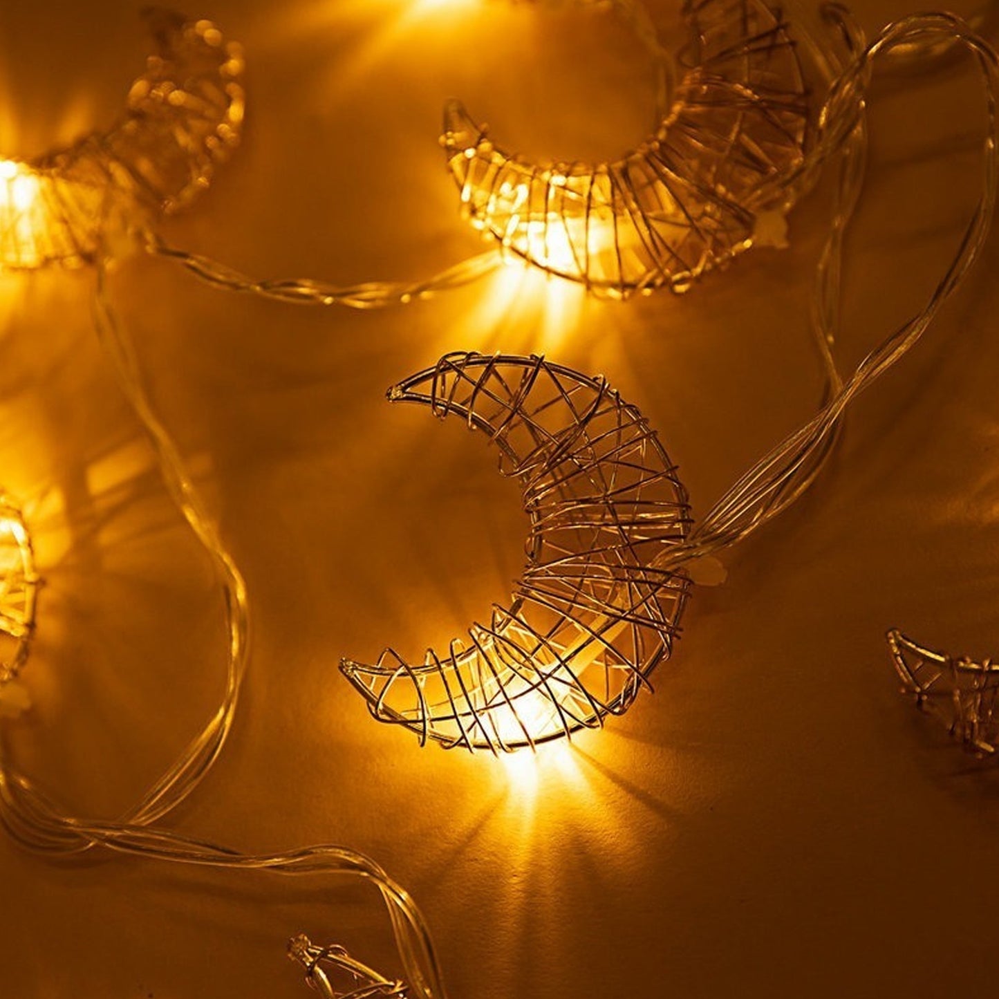 Golden Moon Decoration String Lights