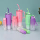 3-Pack Tumbler Bottles with Lids and Straws