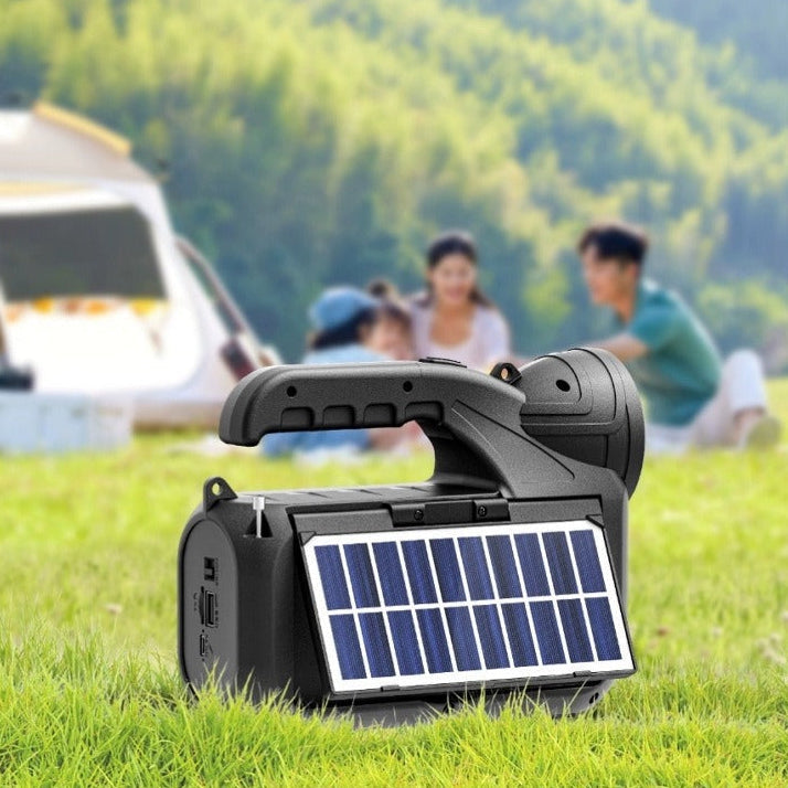 Solar Charging Wireless Bluetooth Speaker With Flashlight