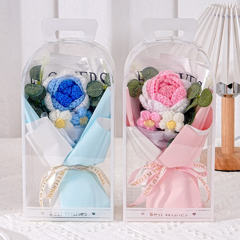 Creative Fabric Knitted Flower Bouquet