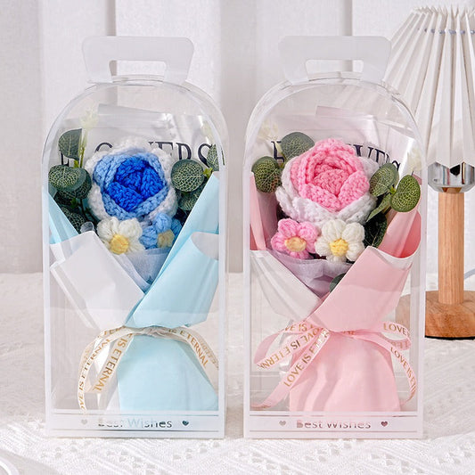 Creative Fabric Knitted Flower Bouquet