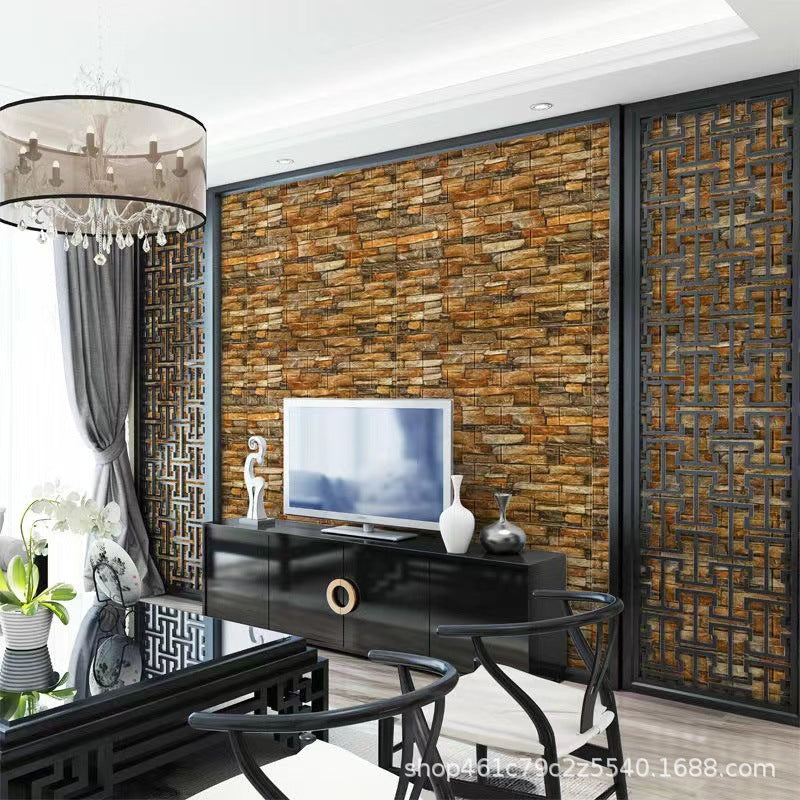 Natural Stone Effect Fomic Brick Sheet (30x27 Inches)