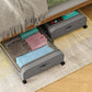 Under Bed Storage Organizer with Movable Wheels