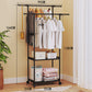 Multifunctional Iron Shoe and Hat Shelf Rack