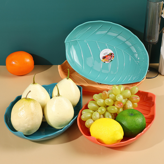 1PC Plastic Leave Shape Tray