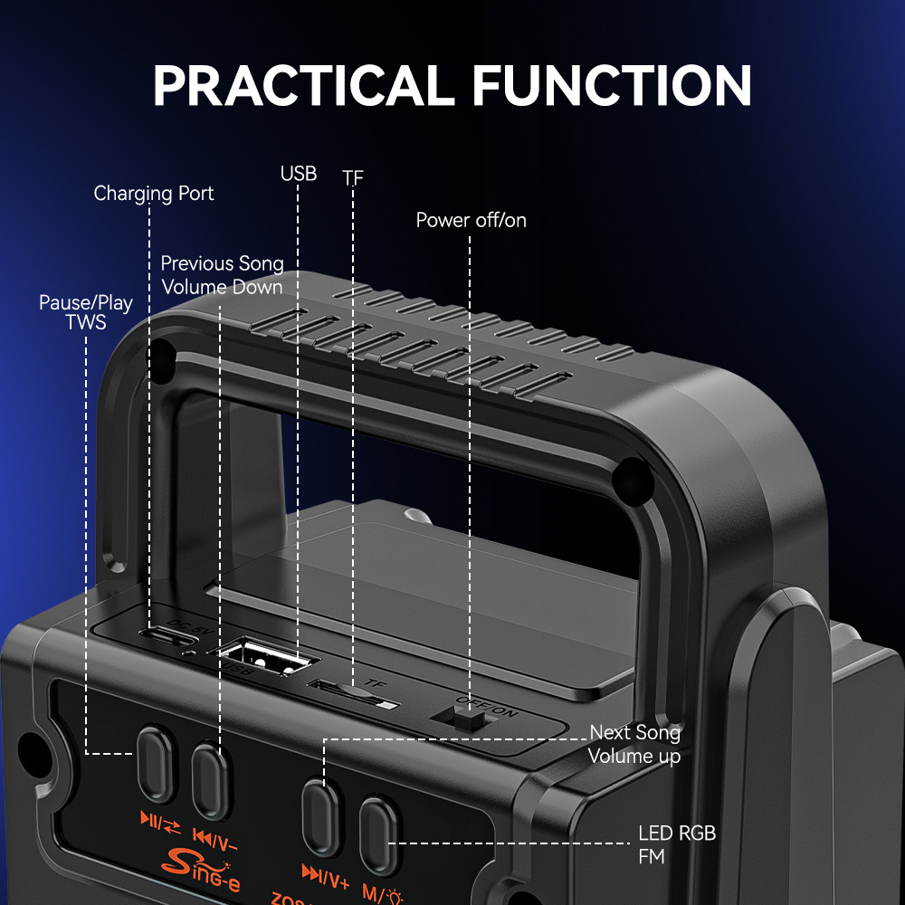 Rechargeable Wireless Bluetooth Speaker