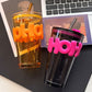 Glass Water Cup with Straw 450ML