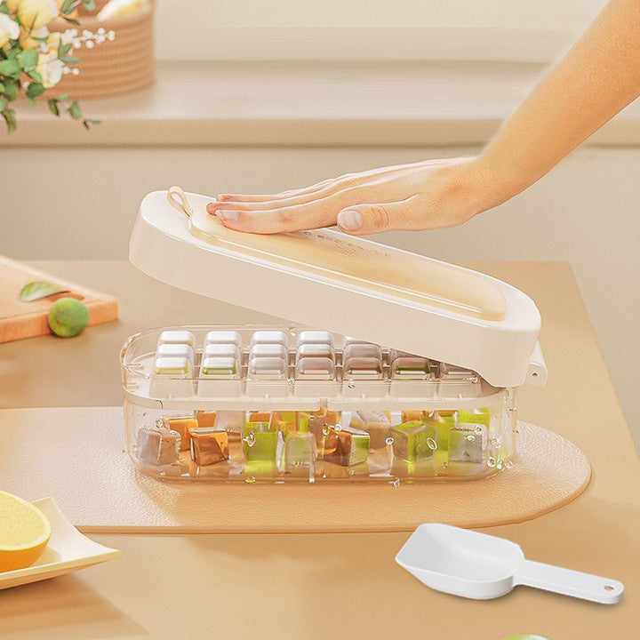 Pressing Ice Cube Mold Ice Tray Box