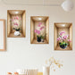 Triple Simulated Plant Potted Wall Sticker