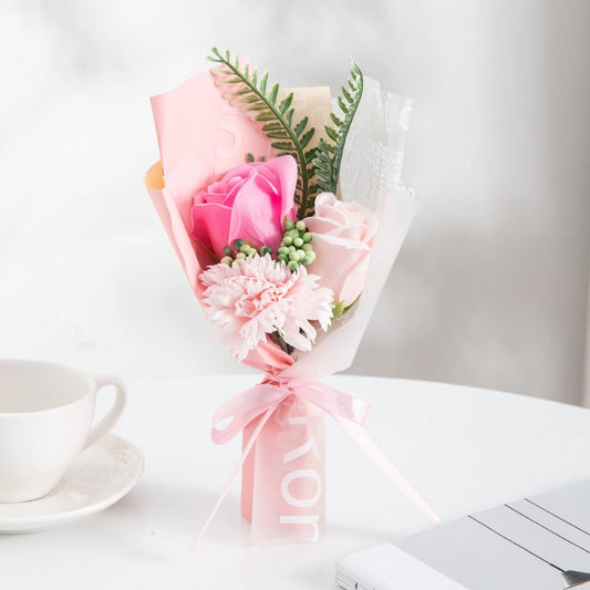 Creative Fabric Knitted Flower Bouquet