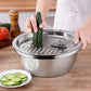 Stainless Steel 2PCs Grater & Strainer Bowl