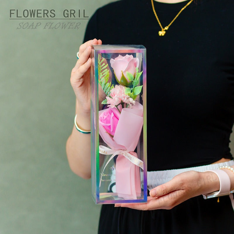 Creative Fabric Knitted Flower Bouquet