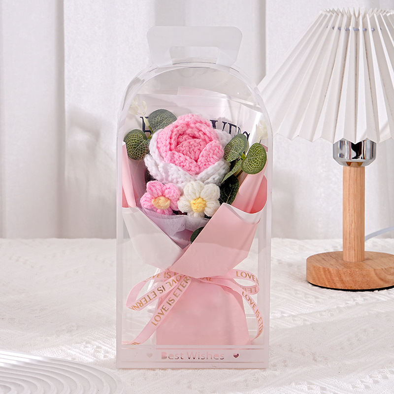 Creative Fabric Knitted Flower Bouquet