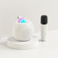 Rechargeable RGB Light Speaker with Wireless Mike
