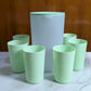 Portable Plastic Jug And 6 Glass