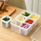 6 Grid Refrigerator drain storage Box