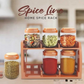 Spice Rack With 6 Airtight Jars