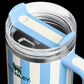 Printed Stainless Steel Heat Insulated Tumbler with Straw