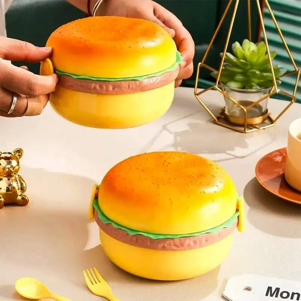 3 Layer Burger Shape Lunch Box