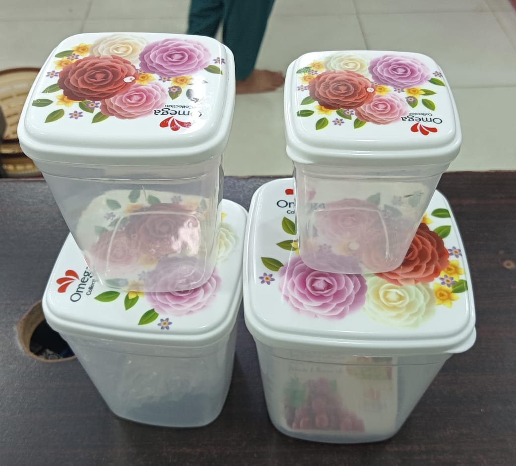 Multipurpose 4 PCS Set Storage Jar