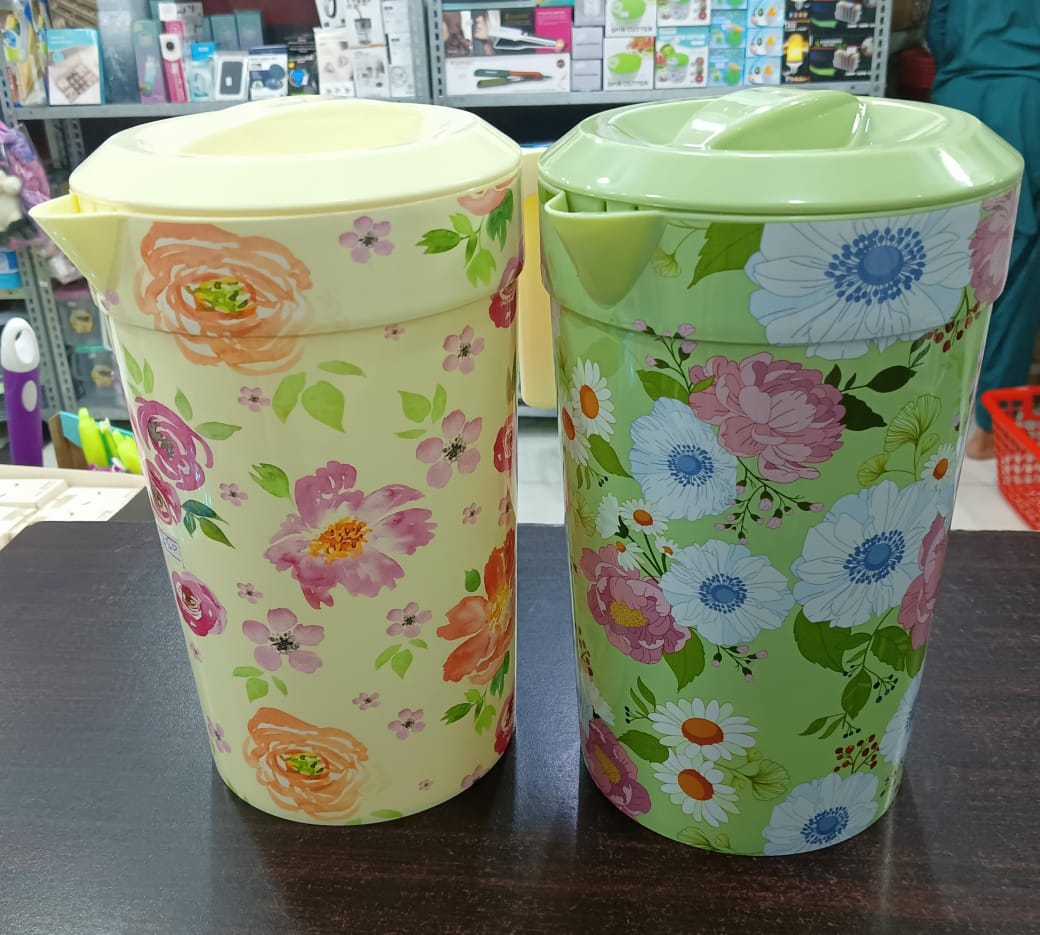 1pc Multipurpose Printed Water Jug 2liter