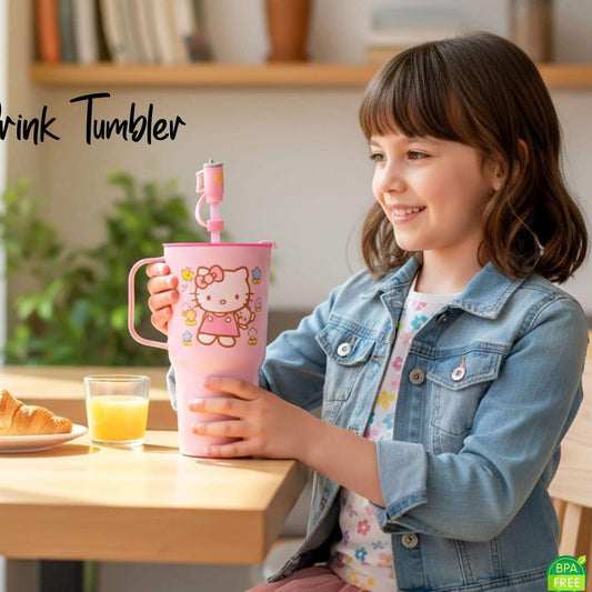 Plastic Printed DIP AND DRINK Straw TUMBLER  (Capacity  750ml )