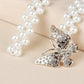 Elegant Butterfly Rhinestone Buckle Waist Belt