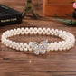 Elegant Butterfly Rhinestone Buckle Waist Belt
