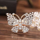Elegant Butterfly Rhinestone Buckle Waist Belt