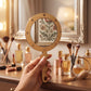 Portable Elegant Wooden Hand Mirror
