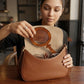 Portable Natural Wooden Hand Mirror