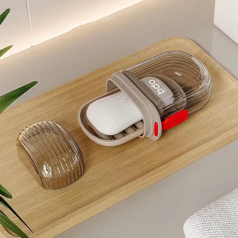 Leakproof  Acrylic Travel Soap Holder