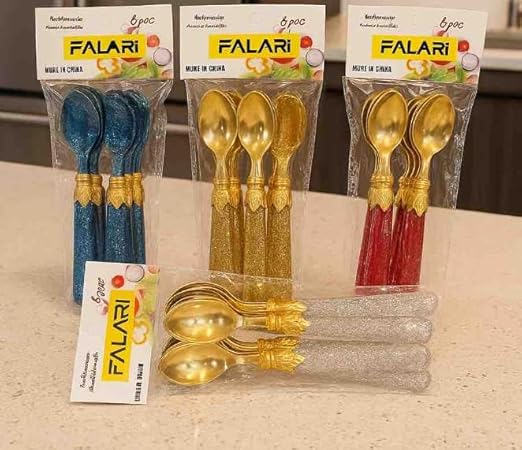 6PCs Stainless Steel Golden Spoon