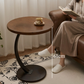 Portable Round Wooden Side Table