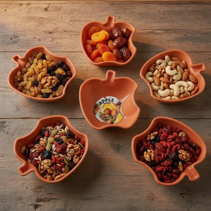 6 Pcs Apple Bowl Set