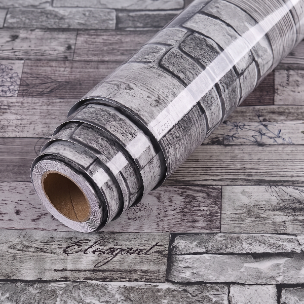 Self Adhesive Gray Brick Marble Sheet (60x200 CM)