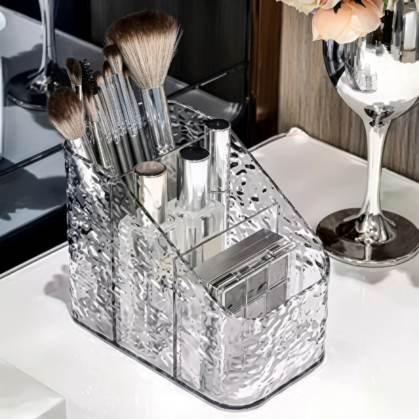 3 Compartment Frosted Acrylic Storage Box